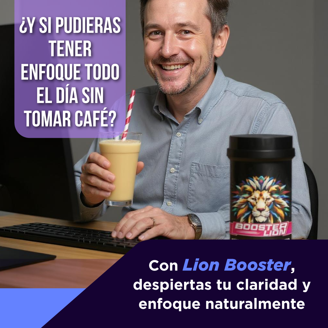 Lion Booster: Claridad y enfoque, sin cafeína.