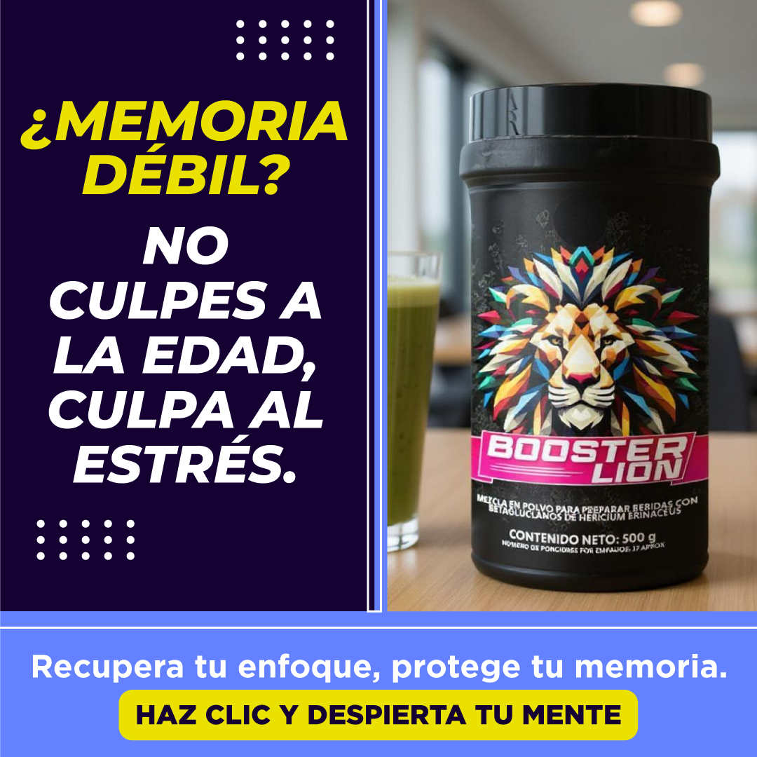 Lion Booster: Claridad y enfoque, sin cafeína.