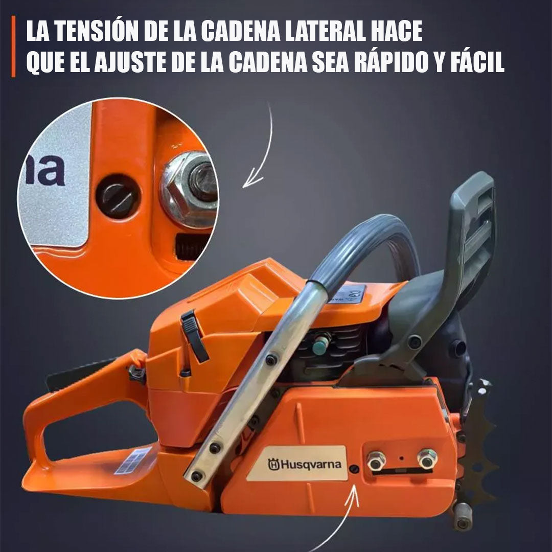 Motosierra Husqvarna 70 cm Motor 2 Tiempos para Tala y Poda.