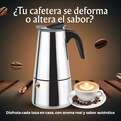 CAFETERA ITALIANA EXPRESS EN ACERO INOXIDABLE