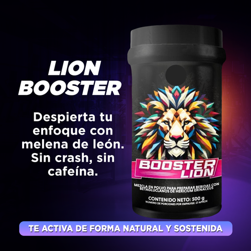 Lion Booster: Claridad y enfoque, sin cafeína.